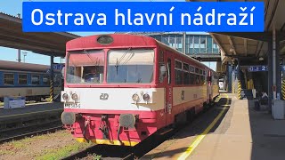 Ostrava hlavní nádraží  vlaky a hlášení [upl. by Peterson204]