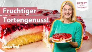 😍🍰 Fruchtigcremige HimbeerJoghurtTorte mit dem Thermomix®  Thermomix® Rezept [upl. by Mushro]