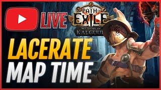 Block is BROKEN🔴LACERATE Gladiator Build  Mapping Time PoE 325 [upl. by Aynwad]