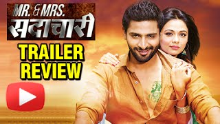 Mr amp Mrs Sadachari  Trailer Review  Vaibhav Tatwawadi  Prarthana Behere  Marathi Movie [upl. by Vogele]