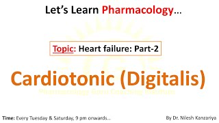 Heart failure Part2 Cardiotonic  Digitalis I Digoxin I Cardiac glycoside I Hindi  English [upl. by Nerradal]