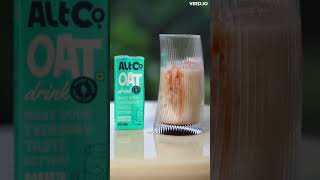 Alt Co Oat Milk Iced Cherry Latte Recipe [upl. by Deryl]