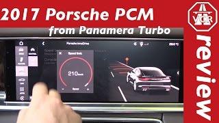 quick walktrough the new PCM infotainment in the 2017 Porsche Panamera Turbo [upl. by Limoli632]