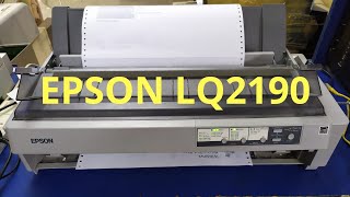 Epson LQ 2190 Dot matrix Printer Head Cleaning [upl. by Meean]