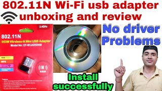 80211N WiFi usb adapter unboxing and review  Best Computer Wifi adapter  wifi usb adapter for pc [upl. by Beverley194]