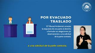 Glosario judicial español ¿Qué significa “Por evacuado traslado” [upl. by Deborath]