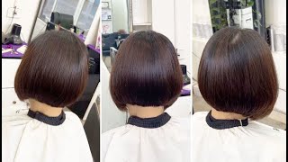 Beautiful Short Layered Bob Haircut Tutorial With Graduation Full Tutorial Steps [upl. by Tanitansy]