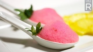 Molecular Gastronomy  Strawberry Foam Recipe [upl. by Adnar]