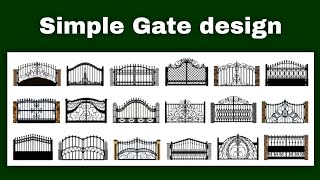 Simple Sima GateIron gate designSteel gatewall gateBoundary gate ModelHouse Front door [upl. by Ayatahs105]