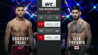 UFC Fight Island 5 Topuria vs Zalal Full Fight Highlights [upl. by Ahsonek598]