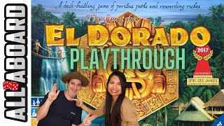 THE QUEST FOR EL DORADO  Board Game  2Player Playthrough  Racing to the Lost City of Gold [upl. by Cymbre615]