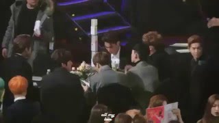 160114 BTS Jimin amp Red Velvet Seulgi Moment  Seoul Music Awards [upl. by Bevis486]