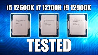 Intel 12th Gen Review 12600k  12700k  12900k TESTED [upl. by Dnomhcir]