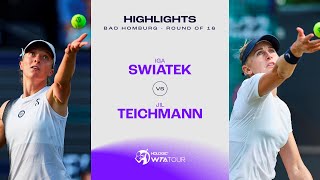 Iga Swiatek vs Jil Teichmann  2023 Bad Homburg Round of 16  WTA Match Highlights [upl. by Thain]