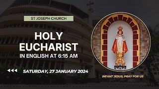 Daily Live Holy Eucharist  Daily Mass at 615 am Sat 27th Jan 2024 St Joseph Church Mira Road [upl. by Quinlan]