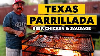 PARRILLADA TEJANA  How to Grill a Texas Size Carne Asada Feast [upl. by Angadresma]