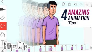 4 Amazing tips to make your Animation better  Flipaclip tutorial [upl. by Terrej]