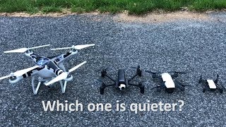 Which Drone is Quieter DJI Phantom 2 DJI Spark DJI Tello or the Parrot Anafi [upl. by Farleigh]