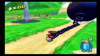 Super Mario Sunshine Pianta Village Chain Chomps Bath  SS 72 [upl. by Hump]