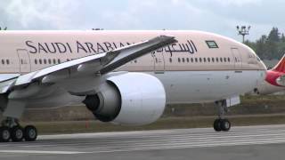 Saudi Arabian Airlines 777 Takeoff [upl. by Riamu]