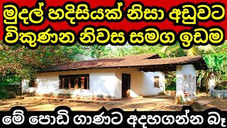 අංගසම්පූර්ණ නිවස හා ඉඩම ඉතාමත් අඩු මිලට  House for sale  Land for sale  Aduwata idam  idam sale [upl. by Anerys]