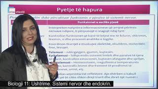 Biologji 11  Ushtrime Sistemi nervor dhe endokrin [upl. by Ettelegna]