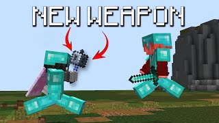 Best Strategies With A New Minecraft Weapon [upl. by Wettam164]