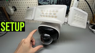 eufy Security Floodlight Cam 2 Pro Unboxing and Setup 360 Coverage Pan and Tilt [upl. by Morrissey763]