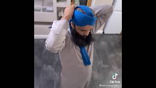 How to tie your imamah  Islamic turban  shorts news Amamah Imamah [upl. by Ahsekat247]