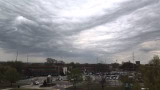 Time lapse of Undulatus Asperatus clouds in Augusta Georgia [upl. by Aihsile]