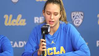 Postgame  Coach Cori Close Londynn Jones Emily Bessoir [upl. by Orfinger920]