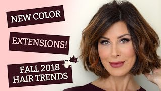 New Color Extensions amp Fall 2018 Hair Trends  Dominique Sachse [upl. by Iva]