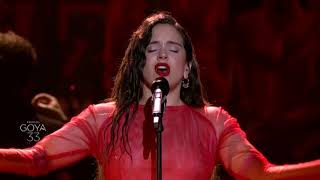 Rosalía canta en los Goya 2019 Me quedo contigo [upl. by Leo122]