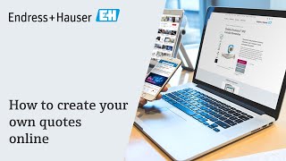 My EndressHauser  How to create your own quotes [upl. by Philipson]