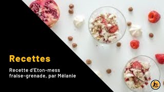 Recette dEtonmess fraisegrenade par Mélanie [upl. by Eiddet106]