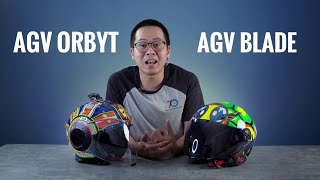 So sánh 2 nón bảo hiểm 34 có kính AGV Orbyt và AGV Blade [upl. by Chanda]