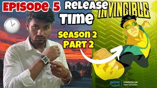 Invincible Season 2 Episode 5 Release Time  Invincible Season 2 Part 2 New Episode Release Time [upl. by Nimocks]