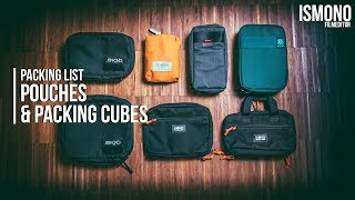 How to stay organized Pouches amp Packing Cubes  PACKING LIST [upl. by Nosloc]