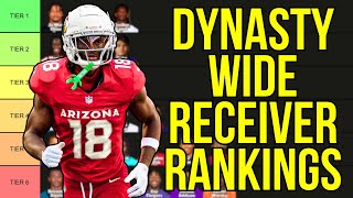 Top 24 Dynasty Wide Receiver Rankings wTiers  2024 Dynasty Fantasy Football [upl. by Chak754]