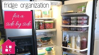 Easy Fridge Organization for a side by side fridge [upl. by Anwahs614]