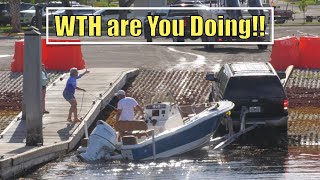 She Cant Believe He is Doing This  Miami Boat Ramps  Boynton Beach [upl. by Stinky]