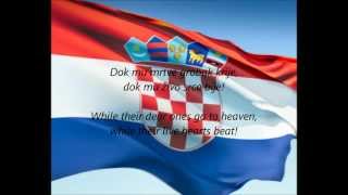 Croatian National Anthem  quotLijepa Naša Domovinoquot HREN [upl. by Amleht314]