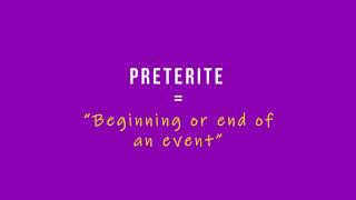 Preterite vs imperfect in Spanish [upl. by Erbas]