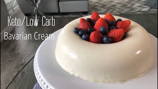 KetoLow Carb Bavarian Cream with Sugar Free Strawberry Syrup [upl. by Bridgid]