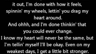 A Little Bit Stronger  Sara Evans w lyrics [upl. by Bekha]