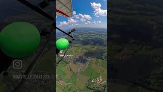 Vol en deltaplane  Hang glider flight  Swiss national border  «FranchesMontagne»  8K resolution [upl. by Cleodal33]