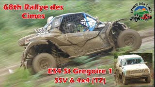 68th Rallye des Cimes  ES4 St Gregoire 1 SSV amp 4x4 [upl. by Engel]