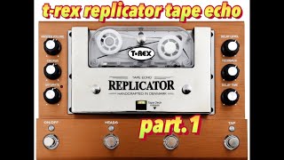 trex replicator tape echo part1테잎에코 리뷰 [upl. by Annonyw]