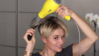 SHORT HAIR TUTORIAL  How To Create A quotShaggy Pixiequot Hairstyle [upl. by Tavia]