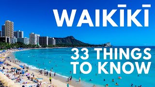 WAIKIKI TRAVEL TIPS 33 Things to Know Before You Visit Waikiki Hawaii [upl. by Aiotal537]